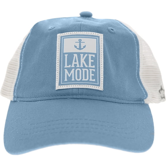 Lake Icon - Cadet Blue Adjustable Mesh Hat