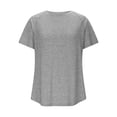 thumbnail image 3 of Xuyuer Women's Long Workout Tops,Short Sleeve Dry-Fit Mesh Open Back Loose Fit Gym Athletic Running Shirts Exercise Tee, 3 of 8