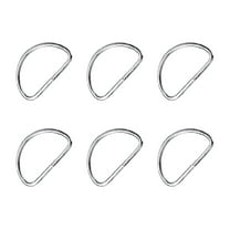 20PCS Metal D Ring Buckle D Ring for Luggage Clothes Bags Ring Hand DIY Accessories ( Silver )