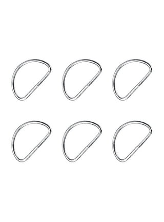 Gold D Rings for Purses,D-Ring with Screw for Crossbody Bag Purse Craft,4  Sets (Interior-1.6cm) 