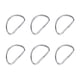 thumbnail image 1 of 100 UNIDS Correa de Hombro de Metal Anillo D Anillo de usos múltiples Anillo de correas Accesorios para Equipaje Ropa Mochila Cinturón (Plata), 1 of 5