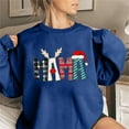 thumbnail image 1 of Chandail Vteches pour Femmes, Haut de Mode Coloré de Noël à Col Rond pour Femmes, Chandails à Manches Longues, 1 of 4
