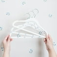 thumbnail image 3 of 3 Sprouts Baby Velvet, Non-Slip Clothes Hangers - Pack of 30 - Blueberry & Cream, 3 of 5