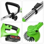 Cordless Electric Weed Eater Battery Powered Lightweight Weed Grass Trimmer Edger For quickly trims over-long weeds on lawn garden