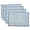 Apatite Blue-14'' x 20" (Set of 4), variant on Cpcton Placemats Pink Cset Of 4-hand Block Printed Reversible Flower Scalloped & Embroidered Cloth Table Mats - 14 X 20 Inch Gift For Spring Mother's Day