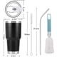 thumbnail image 2 of DEESTE 3PCS Vasos Termicos Frio y Caliente con Tapa, Pajita, Cepillo de Limpieza, Botella Infusor de Vacío Doble, para Cafe, Termos de Acero Inoxidable para Hombre, Mujer, Regalo(30oz/850ml), 2 of 3