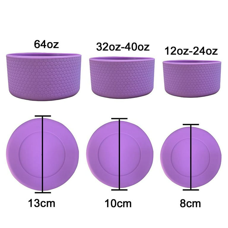 2x Protective Silicone Bottle Boot Sleeve Anti-Slip Bottom Cover