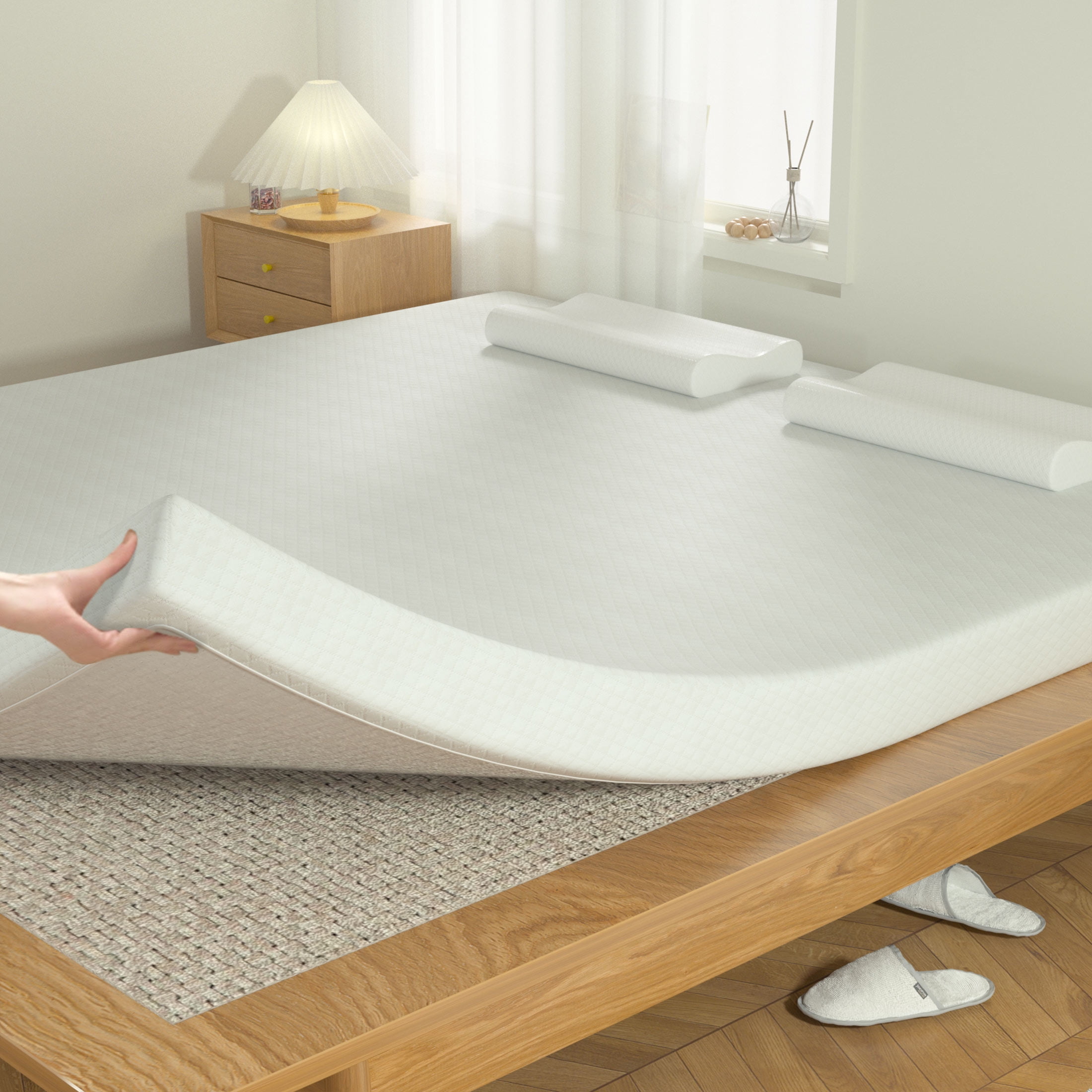 YRLLENSDAN California King Size Mattress Medium Firm King Memory Foam Mattress 5 inch King Mattress in a Box Fiberglass Free CertiPUR-US Certified Mattress for Pressure Relieving