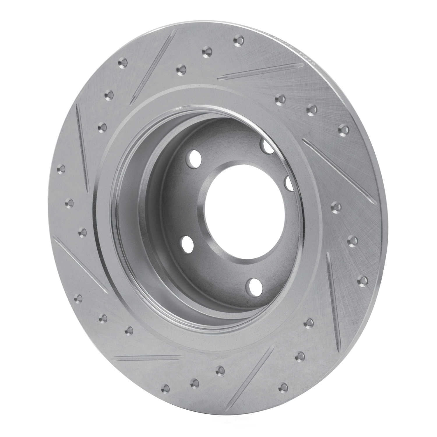 Dynamic Friction Company 631-92034R DFC Brake Rotor - Drilled And Slotted - Silver