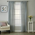 thumbnail image 3 of SKL Home Leaf Damask Curtain Panel, Blue, 56x84, 3 of 5