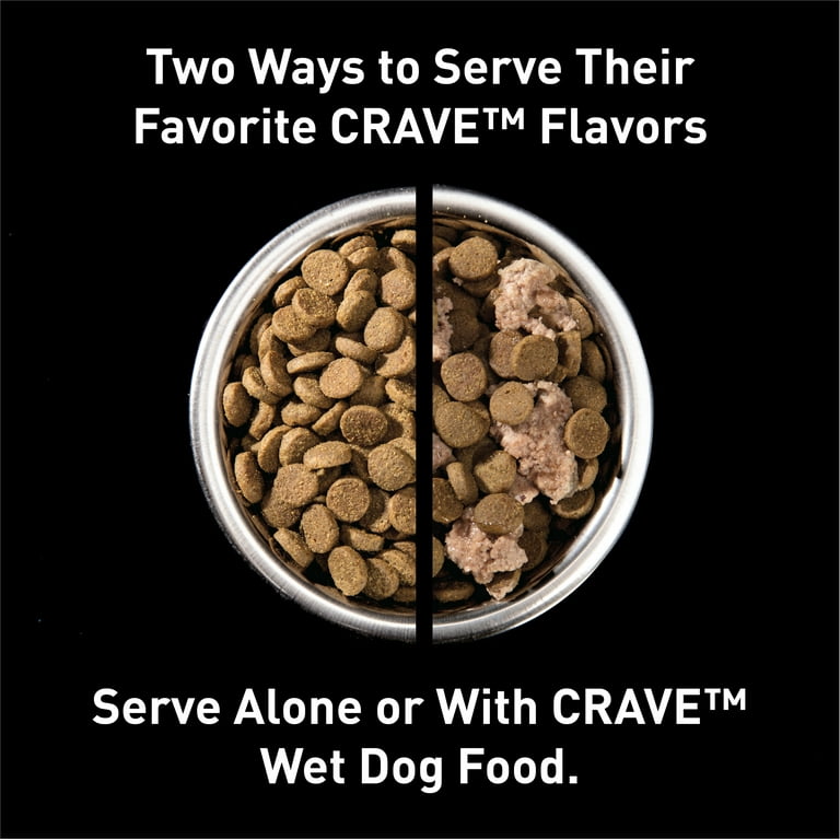 CRAVE Grain Free Adult Dry Dog Food with Protein from Chicken 4 lb. Bag Walmart