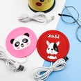 thumbnail image 2 of Juego de 5 piezas para calentar tazas con USB, que incluye cable USB, plato eléctrico para tazas, posavasos, calentador de té, almohadilla para café para uso doméstico y posavasos aislantes de silicon, 2 of 5