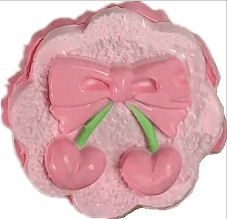 QDDLGRUI Taba Squishy Pink Kawaii Handmade Cherry