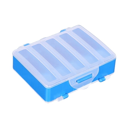 Fishing Tackle Box Fishing Accessories Box Portable Double Sided Case Transparent Lid Lure Box Storage Trays