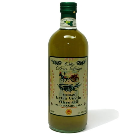 Don Luigi Unfiltered Extra Virgin Sicilian D.O.P Val Di Mazara Olive Oil 33.8 oz