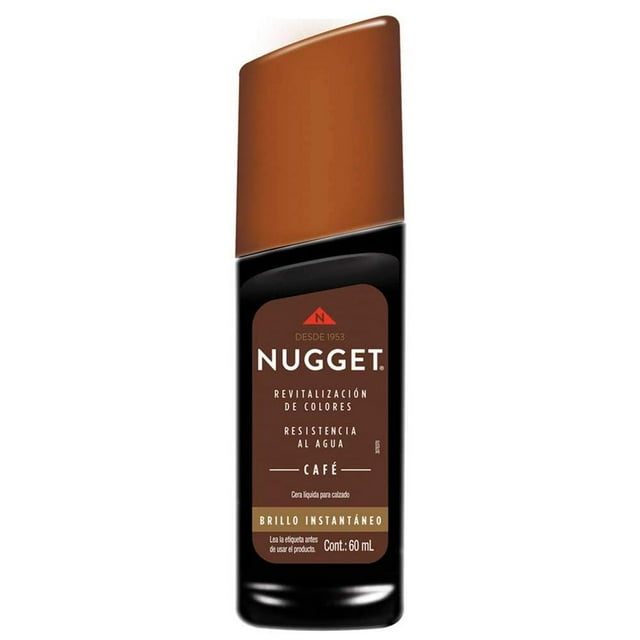 Cera líquida Nugget para calzado color café 60 ml