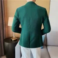thumbnail image 4 of Chaqueta de traje de un solo pecho para hombre, abrigo marrón, blazer para hombre, ropa de fiesta, estilo coreano de verano, moda masculina 2024, novedad en trajes, 4 of 5