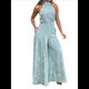 thumbnail image 1 of Elegantes para Mujer, para Fiestas de Noche, Invitadas de Boda, Grandes, Sin Mangas, Pantalones Largos de Pierna Azul XXXL, 1 of 6
