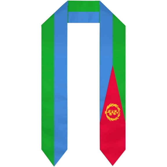 DABOYOZHZH Eritrea Flag Graduation Shawl Sash Stole Wraps Scraf For International Study Pride Women Men