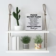 thumbnail image 6 of Zomyto 5x5 Inches Please Do Not Flush Sanitary Products Wood Box Sign Decor Wooden Box Signs with Sayings Desk Decoration, 6 of 7