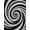 Black, Pattern 1, variant on ODIKA 4' x 6' Machine Washable Non-Slip Area Rug, Op Art Swirl High Traffic Rug, Black, 419512