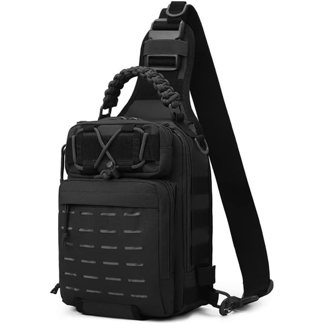 Bolsa para cañas de pescar, caja de pesca, mochila para cebo, estilo militar, táctico, para actividades al aire libre, pesca, camping, senderismo, caza y pesca.