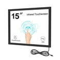 thumbnail image 1 of GreenTouch 15 inch 10 Points ir Touch Screen, ir Touch Panel, Infrared Touch Screen Overlay for Touch Monitor, Payment Terminal, 1 of 5