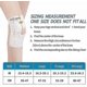 thumbnail image 5 of Rodillera Galvaran con estabilizadores laterales para el dolor de rodilla por desgarro de menisco, soporte de rodilla ajustable y transpirable, color blanco Tw, 5 of 5