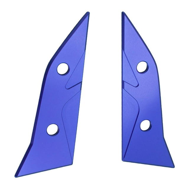 2 Partes Bloqueo de Parabrisas Decorativo Motocicleta Proceso CNC Anodizadora Cubierta Compatible Rendimiento Reemplazar Ajuste de Ajuste de Modificac azul Yotijar Decorativo de parabrisas