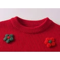 thumbnail image 6 of lnmuld Sweaters for Teens Winter Girls Knit Sweater with Handmade Floral Design Soft Warm Kids Pullover for Toddlers and Children Cozy Everyday Wear Size:7-8 Years, 6 of 8