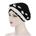 thumbnail image 3 of iHPH7 Turban Headbands for Women Hair Turban Head Wraps for Women Head Wrap Scarf Turbans for Women, Black One Size, 3 of 5