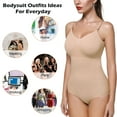 thumbnail image 6 of QRIC Bodysuit for Women Tummy Control Shapewear Seamless Fajas Colombianas Body Shaper Pack of 2, 6 of 8