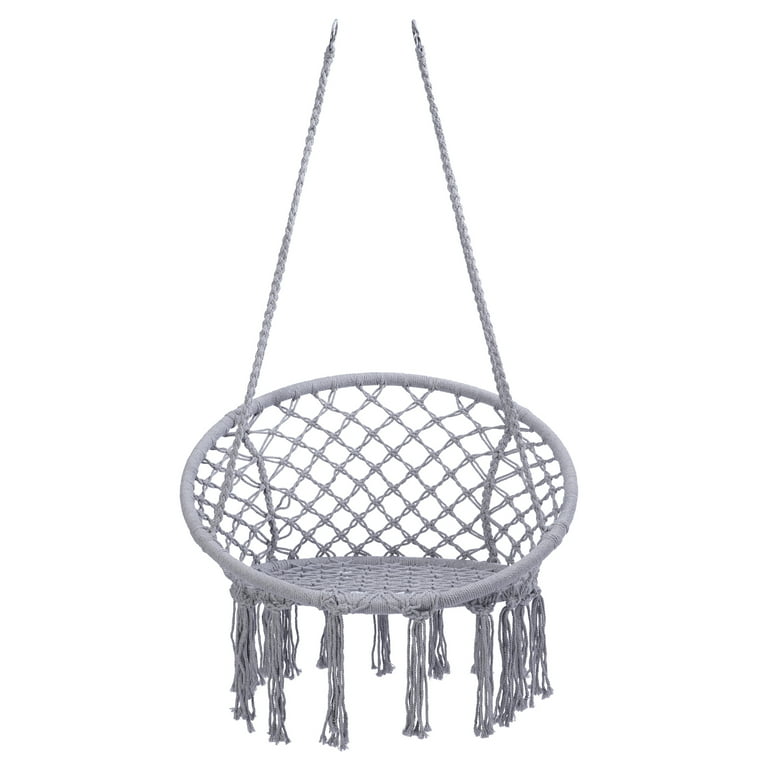 Hanging Chair Soft Fluffy Pillow Fixing of a Swing, Macrame Swing and  Shaggy Cushion, Boho Home Swing, Hanging Chair for the Bedroom -   Denmark