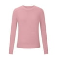 thumbnail image 4 of Hanen Women's Fall Pullover Long Sleeve Crew Neck Casual Ribbed Knit Lightweight Soft Sweater Top, 4 of 6