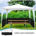 thumbnail image 5 of 6 Pcs Canopy Half Wall Tent Sidewall for 10x10   Canopy Waterproof Gazebo Side Panels Black, 5 of 5