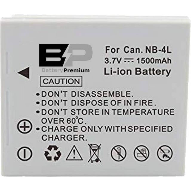 BP Battery NB4L for Canon PowerShot SD630, SD750, SD780 is, SD940 is
