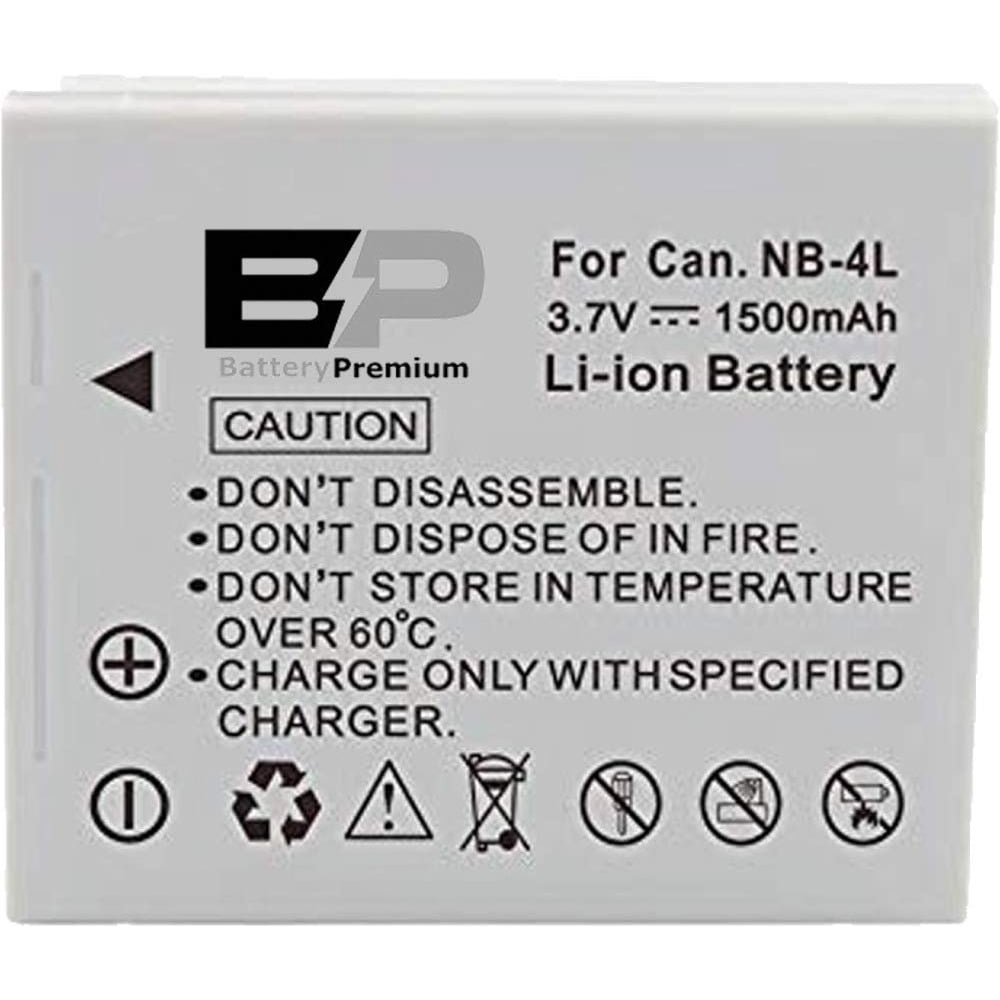 BP Battery NB4L for Canon PowerShot SD630, SD750, SD780 is, SD940 is