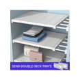 thumbnail image 1 of Adjustable Hanging Wardrobe Organizer Shelf Divider For Clothes, No Drilling Required, 1 of 5