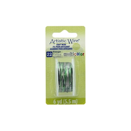 UPC: 0035926157316 | Artistic Wire Multicolor 22Ga Slvr/Black/Grn 4yd
