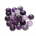 thumbnail image 2 of 20 Pcs Perles Rondes Cabochon Améthyste Dos Plat Perles de Cristal Demi-Rondes pour Fabrication de Bijoux, 2 of 9