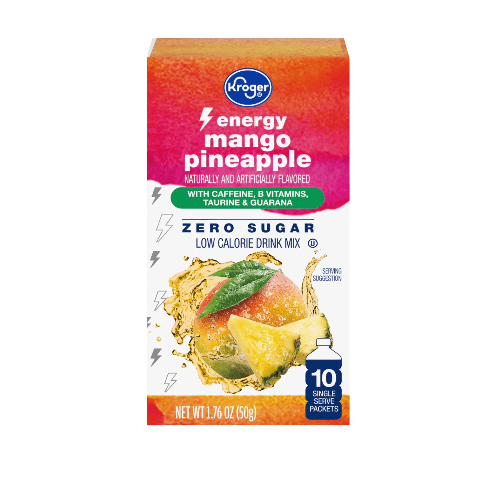 KG Energy Zero Sugar Mango Pineapple Drink Mix 1.76 oz , 3 Pack + Bonus
