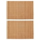 thumbnail image 1 of GOOHOCHY 2 manteles individuales elegantes de madera de bambú antideslizantes para mesa de té, manteles individuales aislantes, 1 of 7