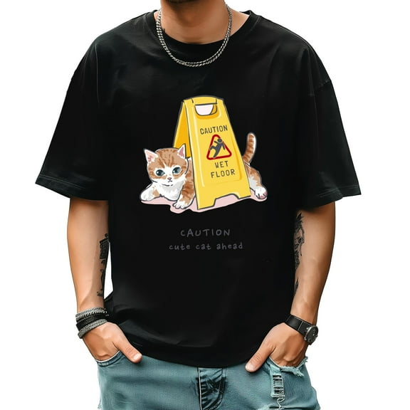 Graphic Tees for Men Summer New Print Casual Tee Fashion Trend Sports Shirt Select