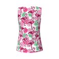 thumbnail image 6 of Goofa Flamingo Printed Womens Workout Tops for Women Sleeveless Yoga Shirts Athletic Running Tank Tops Sleeveless Gym Clothes Workout Apparel-Small, 6 of 9