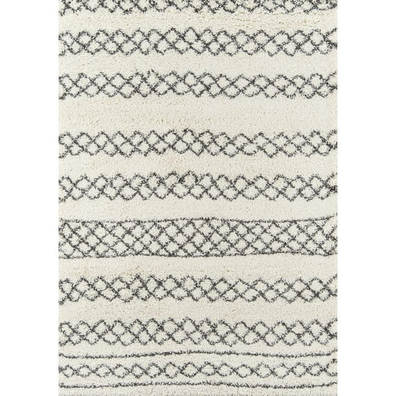 Momeni Contemporary Rectangle Area Rug, Ivory, 9'3" X 12'6"