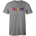 thumbnail image 1 of 9 Crowns Tees Men's Women's LGBTQ Be You T-Shirt (Grey, Small), 1 of 5
