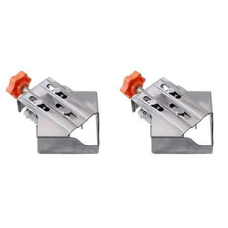 

AaSFJEG Fence Clamps for Woodworking Multi Stainless Steel 90 Angle Clamp Single Shank Angle Clamping Tool With Adjustable S For Woodworking Photo Frames *2PCS