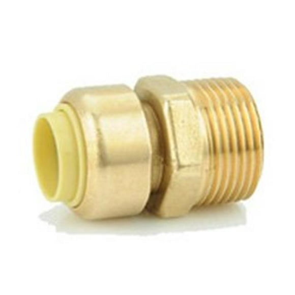 American Granby BPRMA1-2X3-4NL No Lead Brass Push Male Adapter - 0.5 x 0.75 in.