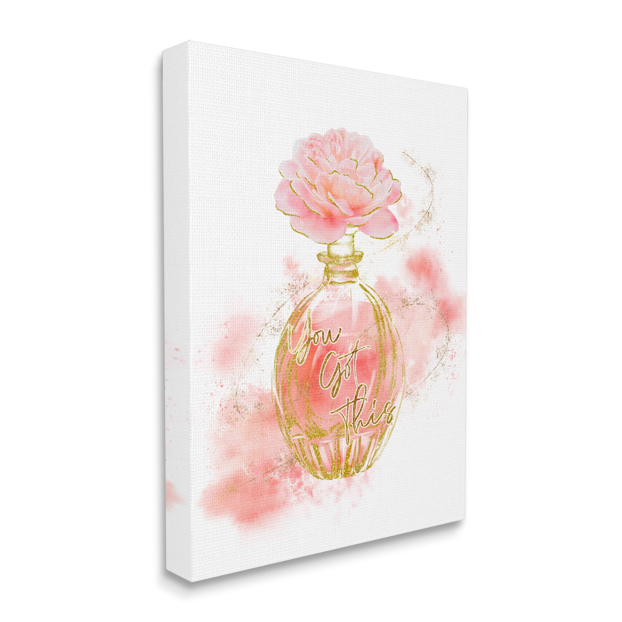 Stupell Industries You Got This Phrase Glam Fashion Pink Rose Cosmetic, 24 x 30, Design by Ziwei Li
