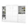 thumbnail image 4 of Bestar Pur Lit Escamotable Grand Rabattable Mural et 2 Unités de Rangement avec Tiroirs (126”) - Offert en 2 Couleurs, 4 of 11